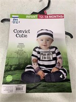 CONVICT CUTIE HALLOWEEN COSTUME FOR INFANTS 12-18