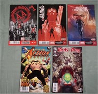 5 modern age comic books; as is