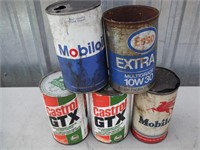 Mobil, Esso, Castrol, Vintage Oil Cans