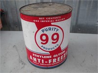 Purity 99 Antique Gallon Antifreeze Tin