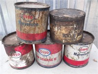 ESSO Antique Oil/Lube Tin Lot