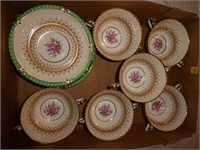 6 Aynsley Consomme Cups w/Saucers