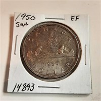 1950 Canada silver dollar