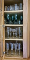 CONTENTS OF CABINET- MISC STEMWARE