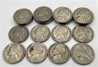 (20) 1939 Jefferson Nickels