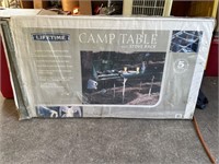 Camp Table with Stove Rack Used