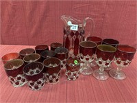 Early American Pattern Glass: Ruby Stained
