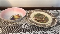 Vintage plate and bowl