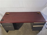 Presswood and Metal Office Desk