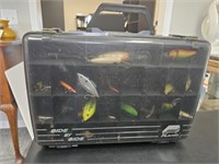 Plano Side by Side Tackle Box with Bass Plugs