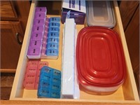Drawer Contents, Tupperware & Pill Boxes