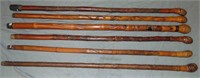 Japanese Cane Lot of Six