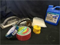 Misc items/acid cleaner about half