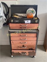 Roll-Around Seven Drawer Homak Tool Chest with Con