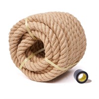 Rope Jute Rope 1 1/2 Inch 50Ft Thick Rope for