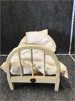 Old Tri-ang Toys Wood and Metal Doll Bed
