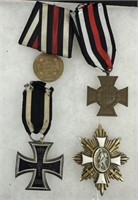 Lot Of  4 Imperial German Badges & Medals