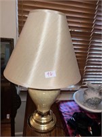 CREME AND BRASS LAMP 2 OF 2