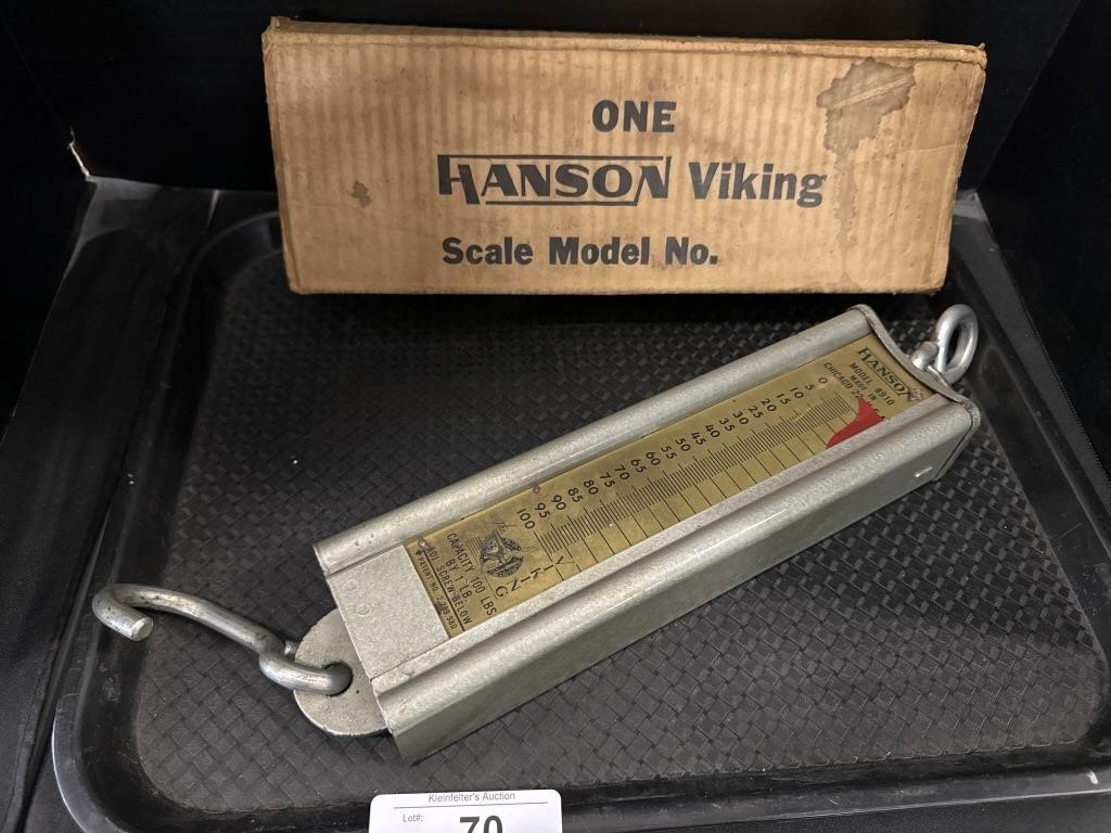 Vintage Hanson Hanging Scale.