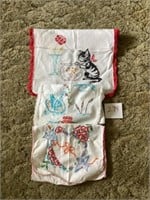 Three hand embroidered table runners