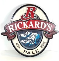 GUC Red Rickards Pale Beer Bar Sign (28" x 25")