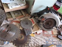 skilsaw circular saw & saw blades & case