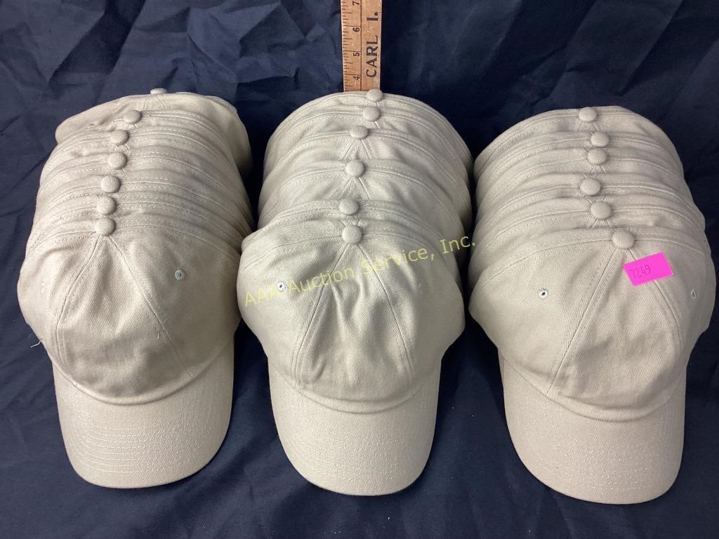 Brand new tan hats can be used to embroidery or