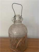 Gallon wine jug w/ wire handle