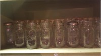 Large Lot of Canning Jars, Glass & Metal Lids