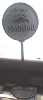 Mobiloil lollipop Sign w/ original stand