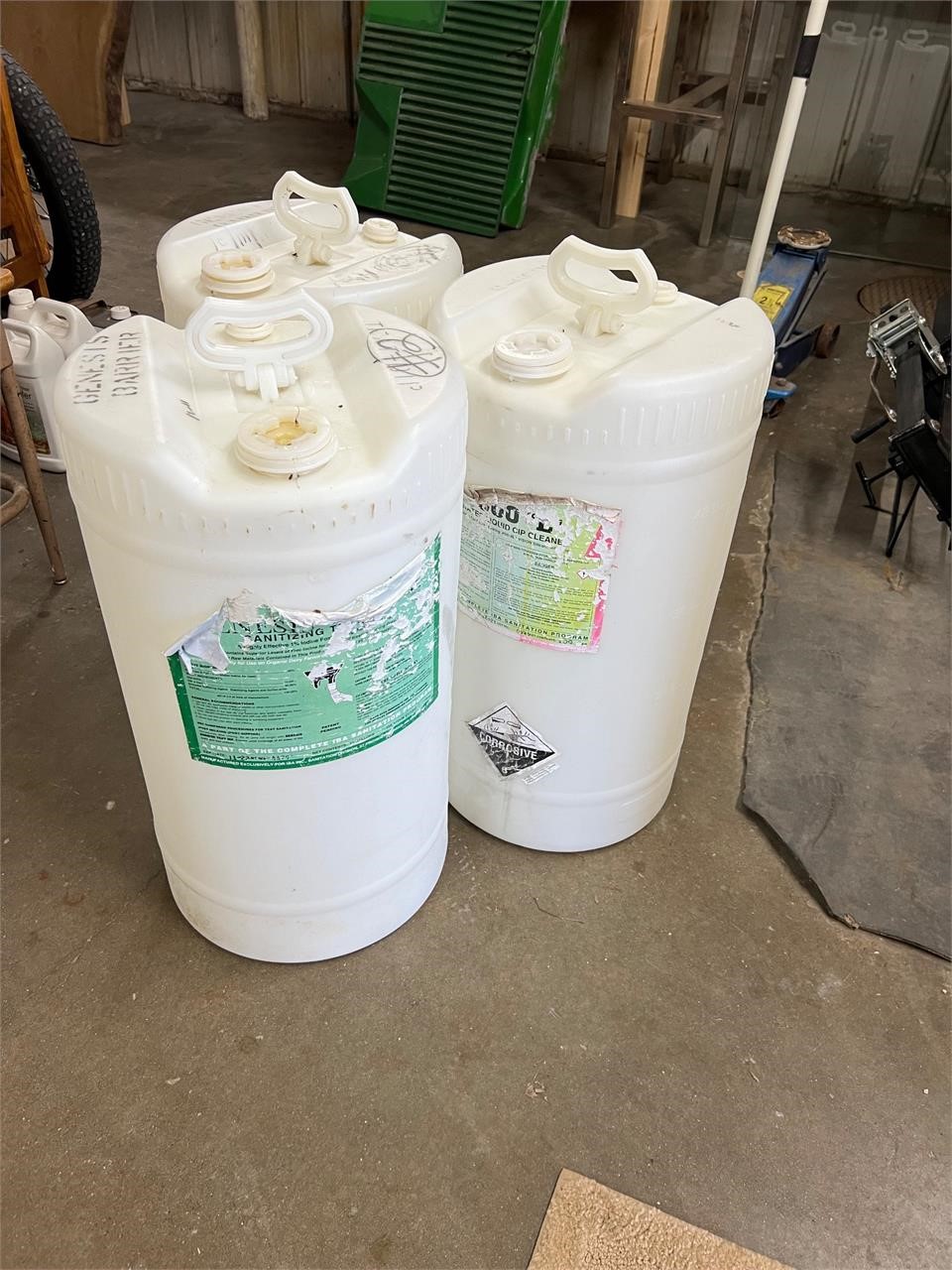 3 - 15 gal Plastic Barrels