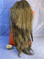 Wig, Long Black, 100 % Synthetic Fiber