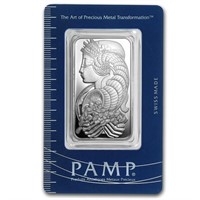 1 Oz Silver Bar - Pamp Suisse (fortuna, In Assay)