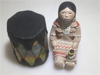 Signed Cleo Teissedre Navajo Storyteller Pottery