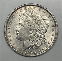 1896 Morgan Silver $1 About Uncirculated CH AU