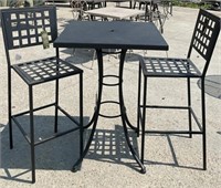 Unused Bar Height Outdoor Patio Table (30"W x