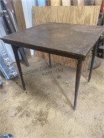 Vintage wooden card table see photos