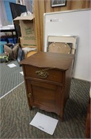 antique solid elm gentleman's hat box