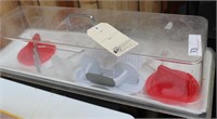 deli tray with plastic display cover