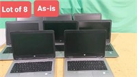 As-Is Lot of 8 varoius hp laptops (defective) mode