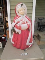 Vintage Mrs. Claus Christmas Holiday Blow Mold