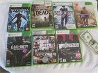 Lot of Xbox 360 Games w/ Cases - Untested