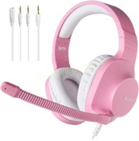 SADES Stereo Gaming Headset with Mic - Pink