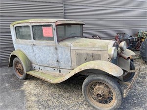 Ford 1931 Model A Tudor, Barn Find, w/Title