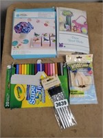 LOT OF ARTS AND CRAFTS SUPPLIES