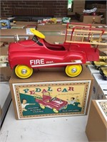 HOOK & LADDER FIRE PEDDLE CAR MODEL, 1:3 SCALE