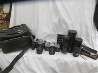 SELECTION OF VINTAGE PENTAX AND PETRI