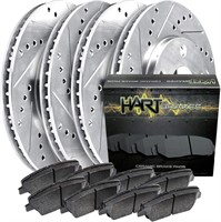 Hart Brakes Front Rear Brakes and Rotors Kit