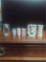 Collection of small vases