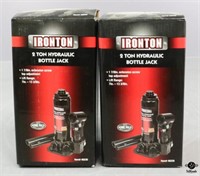 Ironton 2 Ton hydraulic Bottle Jack / 2 pc